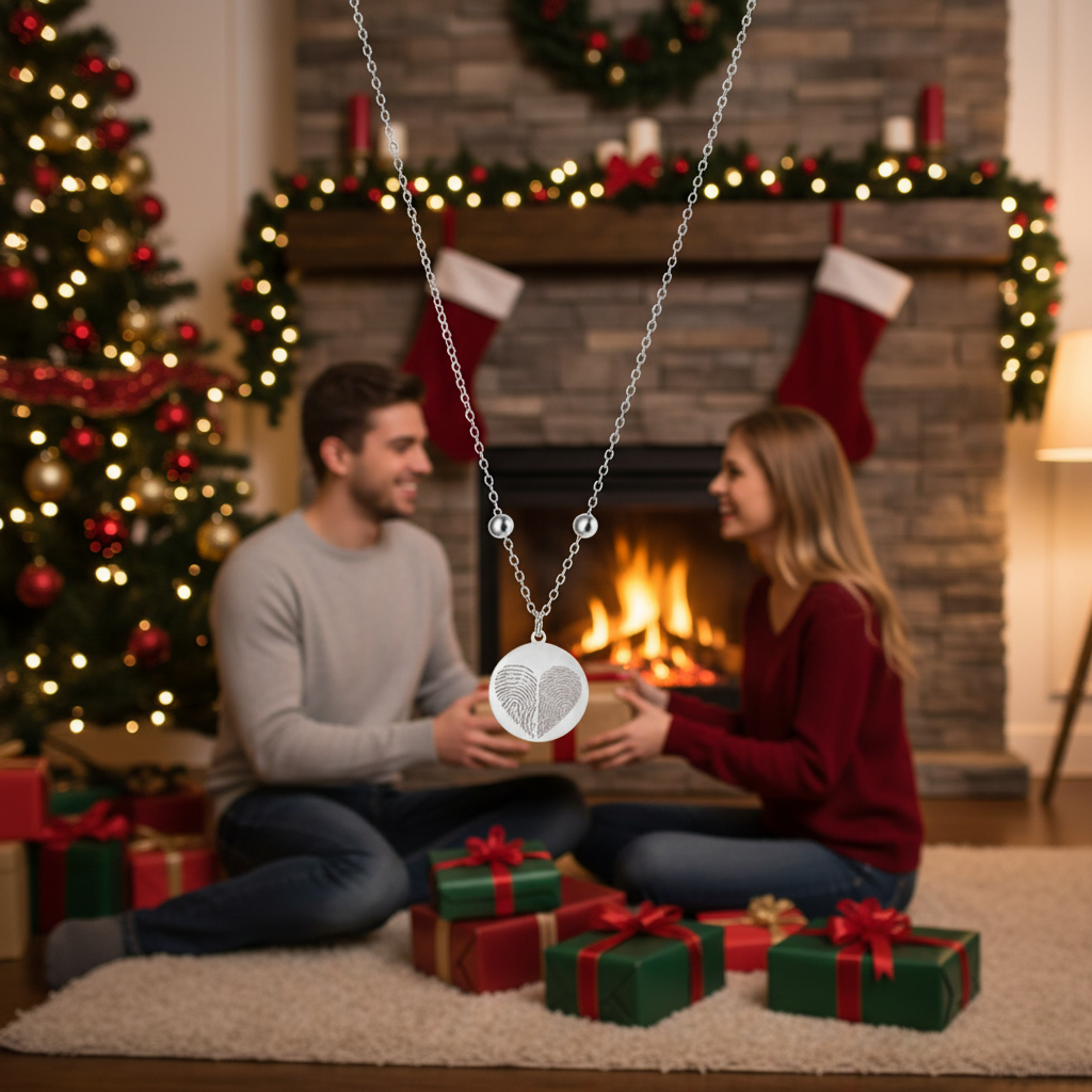 Weihnacht 2025 geschenkidee für Paare, Familie und Freund. Gravierte Schmuck mit Leidenschaft