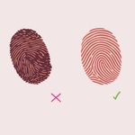 Anleitung zum Erstellen eines Fingerabdrucks für die Gravur