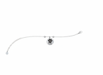 Tier Love Armband Silber mit Pfoten-Anhänger und Wunschgravur für Haustierbesitzer